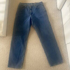 Eddie Bauer Jeans Mens 35x32 Classic Fit Blue Straight Leg Denim